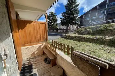 Image de Studio confortable au pied des pistes avec terrasse