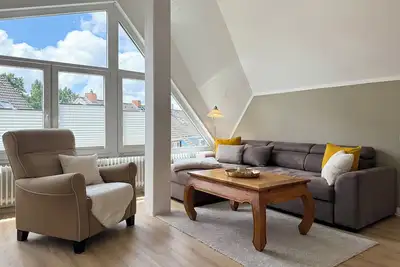 Image de Pretty vacation apartment Lüttje Stuuv 11 in Cuxhaven Duhnen with private parking space