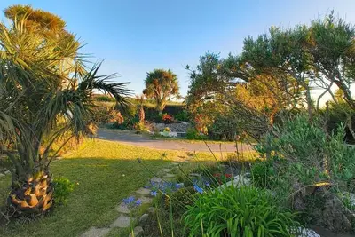 Image de au calme, maison avec jardin arboré vue mer