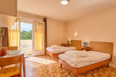 Image de Studio lumineux avec balcon exposé sud pour 2 personnes