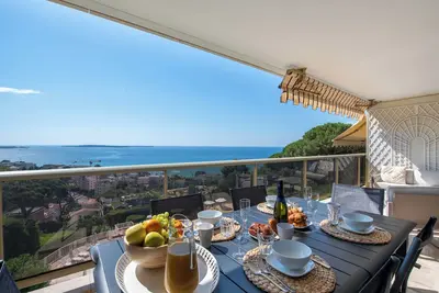 Image de 3p Vue Mer, Piscine – Cannes Croix des Gardes