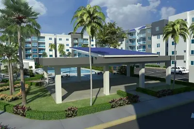 Image de Condo confortable avec piscine, votre oasis de confort Ă Santo Domingo Nord