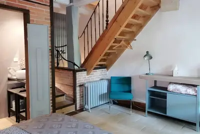 Image de Chambre d'hôtes 'L'orée De Lansot - Chambre Atelier' avec terrasse partagée, jardin partagé et Wi-Fi