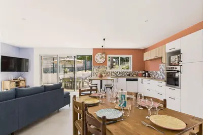 Image de 500 m de la plage - jardin - maison pour 6