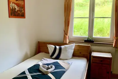 Image de Appartement 'Kuschellaube' avec vue sur la montagne, piscine commune et Wi-Fi