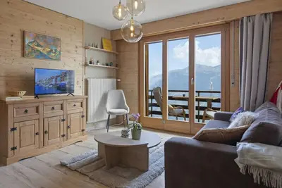 Image de Thyon-les-Collons, 4 pers - Balcon avec vue