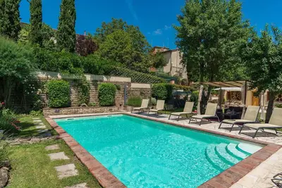 Image de Maison de vacances privée avec Wifi, piscine privée, climatisation, Tv, véranda, près de Arezzo