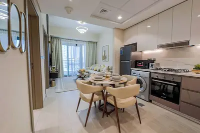 Image de Chic Meydan Apt with Balcony and City & Pool Views-1012