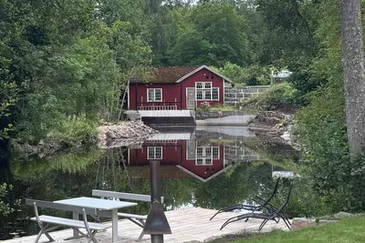 Image de Historic apartment by Mörrumsån with its own jetty