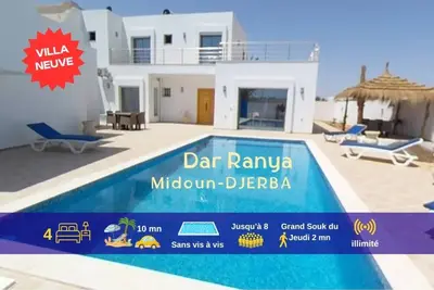 Image de Dar Ranya - Midoun Djerba - 8 pers - piscine & mer