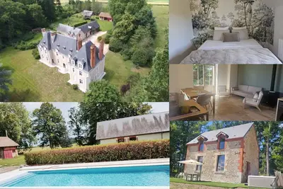 Image de Maison avec spa privatif, poĂŞle Ă bois et piscine: domaine de la Moyendrie
