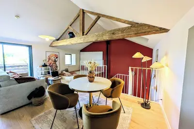 Image de Loft d'architecte avec jacuzzi privé - Cinéma maison - grand hamac