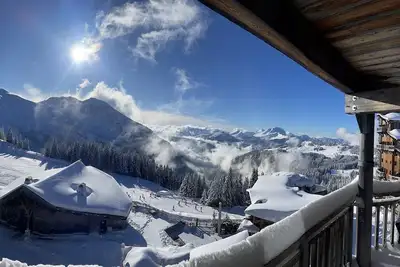 Image de Résidence Premium 5* au pied des pistes, Piscine, hammam, fitness, Park, 40 m²