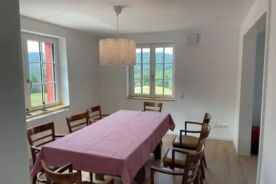 Image de Appartement 'Waldwiese' avec vue sur la montagne et balcon