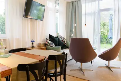 Image de Appartement Am Apfelbaum, 45 m², balcon, 1 pièce à vivre/chambre, max. 4 personnes
