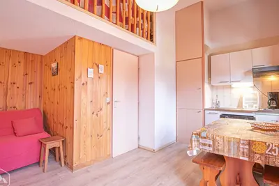 Image de Studio avec balcon et Wifi à Aussois