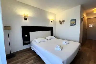 Image de Schönes Studio mit Balkon mit Meerblick in St Florent