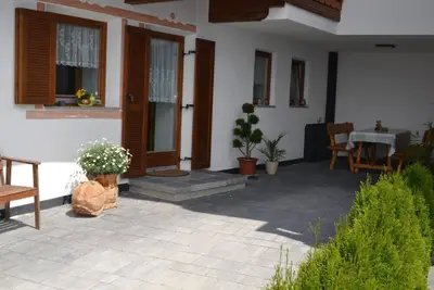 Image de Appartement 'Gruberhof 2 avec terrasse' avec vue sur la montagne, terrasse privée et Wi-Fi