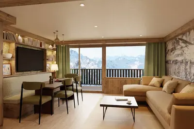 Image de Appartement élégant à Courchevel 1850 avec hammam et conciergerie