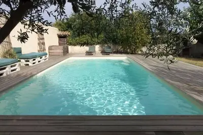 Image de Maison en pierre avec piscine entre mer et Cévennes
