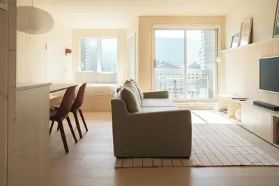 Image de Volume Nord - Loft de montagne | Condo ski-in/ski-out à louer à Stoneham