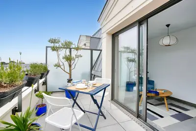 Image de Studio pour 2 avec balcon à 700 m de la plage