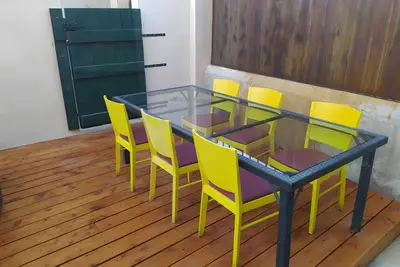 Image de Maison de vacances 'A La Bonne Franck'ette' avec terrasse partagée, Wi-Fi et climatisation