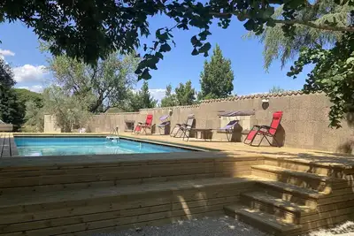 Image de Maison de vacances privée avec climatisation, Wifi, piscine, sauna, bain à remous, Tv, patio
