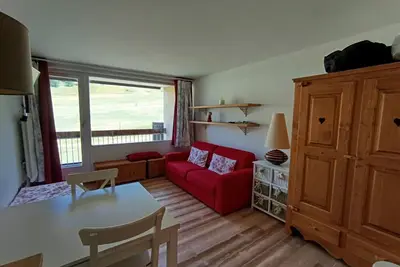 Image de Studio skis aux pieds, animaux admis, parking privé