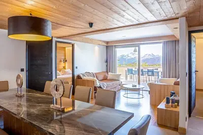 Image de Appartement 4 étoiles aux Saisies - 11 pers, accès spa, terrasse