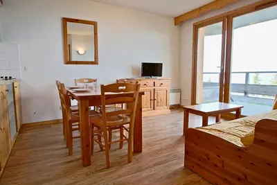 Image de Appartement 2 pièces + cabine, proche pistes avec grande terrasse