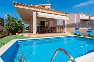 Image de Maison de vacances 'Es Reco' avec piscine privée, Wi-Fi et climatisation
