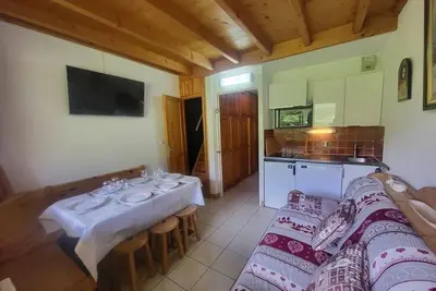 Image de À 20m des pistes de ski, 3ème étage, vue pistes de ski, balcon, parking, télévision, casier à ski