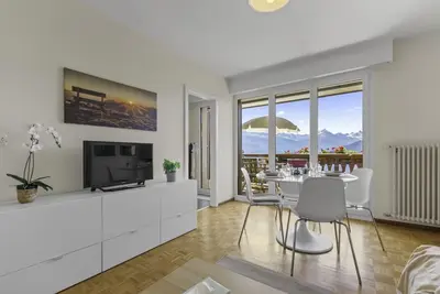 Image de Crans-Montana - studio, 2 pers - Balcon & vue