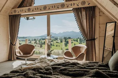 Image de Luxury mountain chalet, wooden house, Tatra Bjerge View, tatra mountains