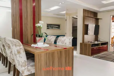 Image de Apartamento em Campos com quintal e churrasqueira