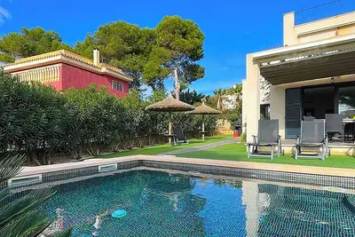Image de Casa Limón vacation home for up to 6 guests in Cala Pi with sea views and private pool