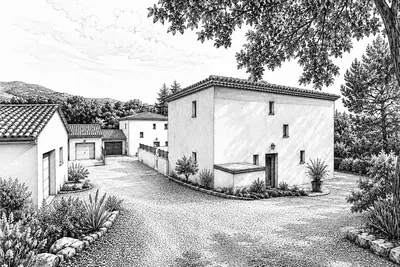 Image de Le clos de l'ouvéze villa 4 chambres avec piscine climatisation et accès rivière