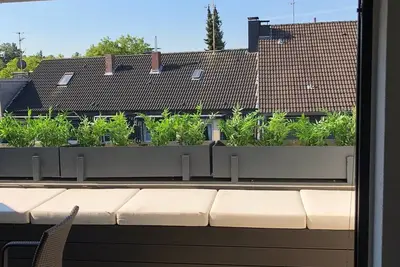 Image de Dream loft near Messe Essen/Düsseldorf with loggia and private elevator.