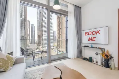 Image de Dubai Marina flat sleeps 3 with City Views!