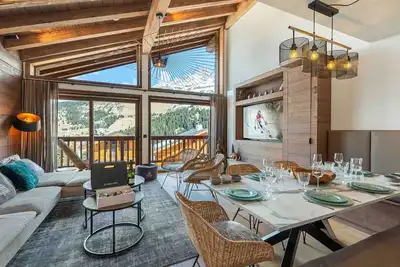 Image de Appartement chic et cosy au cœur de Méribel avec parking