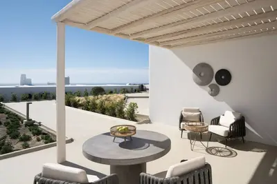 Image de Dazzling Santorini Suite | Aphrodite’s Dream Suite | Junior Suite with Outdoor.
