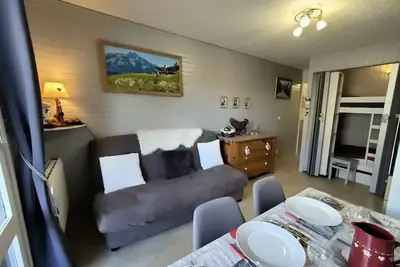 Image de Set016m Studio cabine 2/3 pers avec grande terrasse et très belle vue montagne