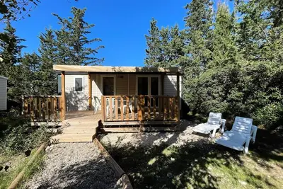 Image de Mobil-home Premium 29 m² 2 chambres terrasse semi-couverte + climatisation + Lv   L 4 personnes