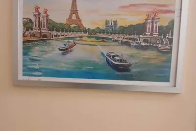 Image de Chambre Tour Eiffel, à 20 minutes de Paris Appartement Commun