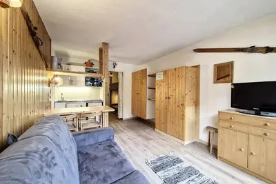Image de Studio confortable · La Daille · Ski aux pieds