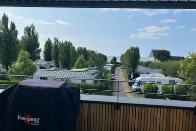 Image de Appartement 'Le Penfret' avec vue sur la mer, piscine partagée et Wi-Fi