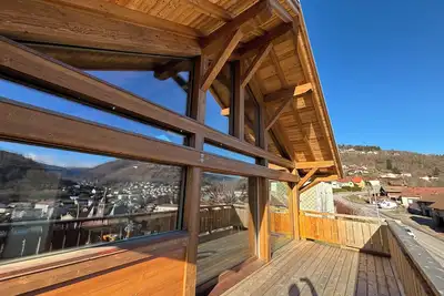 Image de Chalet Bois Lumen, grand standing pour 6 personnes. \nIdéal famille ou entre amis.