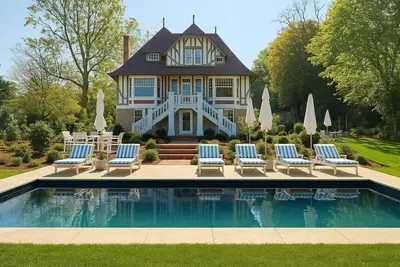 Image de Luxe, Padel, Piscine, Jacuzzi. Villa des Rêves, Villers sur Mer, proche Deauvill