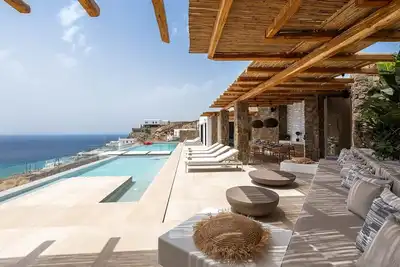 Image de Thrilling Mykonos Villa | Villa Poseidon’s Edge | 6 Bedrooms | Breathtaking Sea.